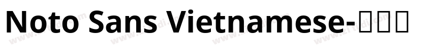 Noto Sans Vietnamese字体转换